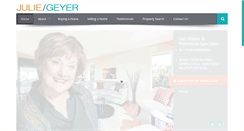 Desktop Screenshot of juliegeyersellshomes.com