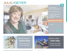 Tablet Screenshot of juliegeyersellshomes.com